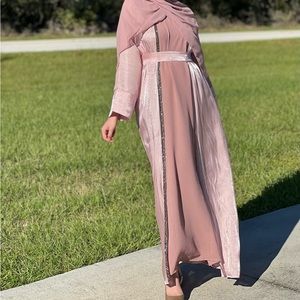 Baby Pink Dubai Abaya